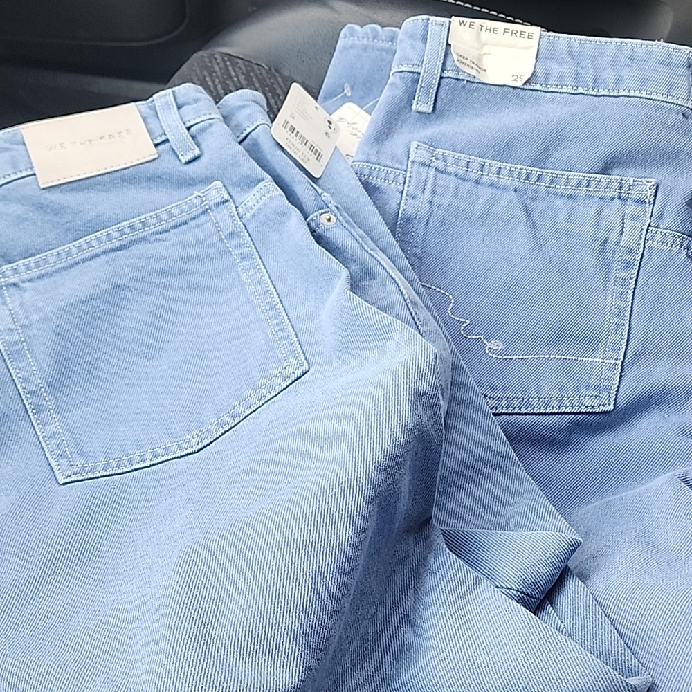 Last pair NWT 30 We The Free Deep Trance Boyfriend Jean Ocean - Picture 6 of 8